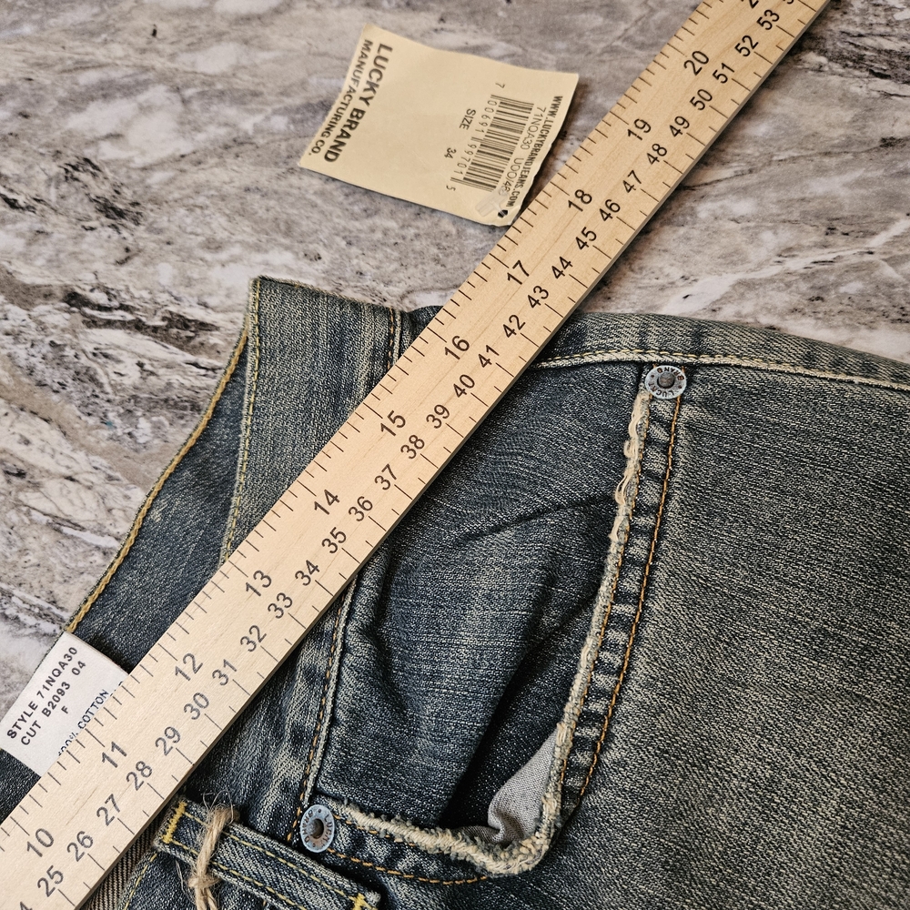 Lucky Brand Men's Dark Wash Black Bootcut Jeans - Picture 10 of 15